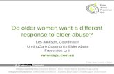 Do older women want a different response to elder abuse?