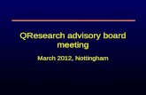 QResearch advisory board meeting