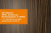 US History MT6: American Participation in WW2