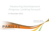 Measuring Development Progress: Looking forward