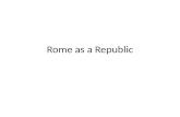 Rome as a Republic
