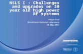 NSLS I : Challenges and upgrades on 30 year old high power RF systems