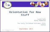Orientation for New Staff