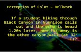 Perception  of Color –  Bellwork