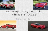 Heterogeneity and the Winner’s Curse