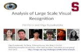 Analysis of Large Scale Visual Recognition