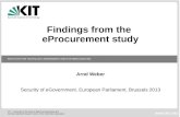 Findings from the  eProcurement  study