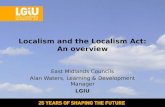 Localism and the Localism Act: An overview