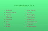 Vocabulary Ch 4