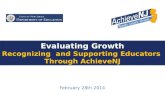 Evaluating Growth  Recognizing  and Supporting Educators  Through AchieveNJ