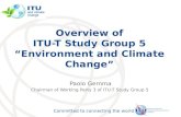 Paolo Gemma Chairman of Working Party 3 of ITU-T Study Group 5