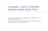 Colorado  Early Childhood Mental Health State Plan
