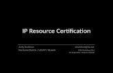 IP Resource Certification