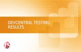 DevCentral  Testing Results