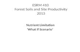 ESRM 410  Forest  Soils and  Site  Productivity 2013