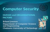 Computer Security  HUMAN and ORGANISATIONAL  FACTORS