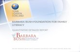 Barbara Bush  Foundation for family literacy  quantitative detailed report