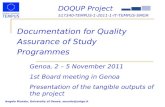 DOQUP  Project 517340‐TEMPUS‐1‐2011‐1‐IT‐TEMPUS‐SMGR