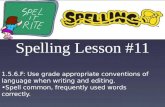 Spelling Lesson #11