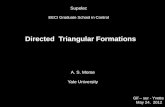 Directed  Triangular Formations