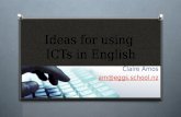 I deas for using  ICTs  in English