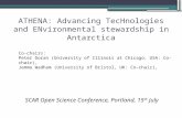 ATHENA: Advancing  TecHnologies  and  ENvironmental  stewardship in Antarctica
