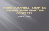 Word scramble Chapter 15:Developing fraction concepts