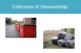 Criticisms of  Stewardship