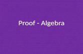 Proof - Algebra