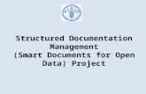 Structured Documentation Management (Smart Documents for Open Data) Project