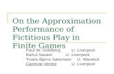 On the Approximation Performance of Fictitious Play in Finite Games
