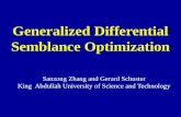 Generalized Differential Semblance Optimization
