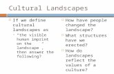 Cultural Landscapes