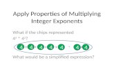 Apply Properties of Multiplying Integer Exponents