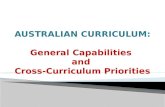 AUSTRALIAN CURRICULUM: General Capabilities  and  Cross-Curriculum Priorities