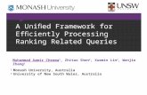 A Uniﬁed Framework for Efﬁciently Processing Ranking Related Queries