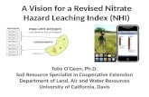 A Vision for a Revised Nitrate Hazard Leaching  Index (NHI)
