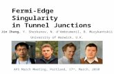 Fermi-Edge Singularity in Tunnel Junctions