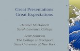Great Presentations Great Expectations