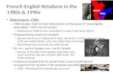 French-English Relations in the  1980s & 1990s