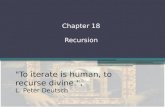 Chapter 18 Recursion