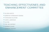 TEACHING EFFECTIVENES AND ENHANCEMENT COMMITTEE