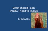 What should I eat ? (really, I need to know!)