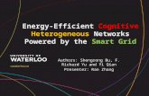 Energy-Efficient  Cognitive Heterogeneous  Networks Powered by the  Smart Grid
