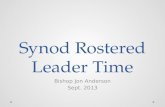 Synod Rostered Leader Time