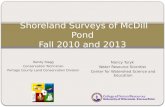 Shoreland Surveys of  McDill  Pond Fall 2010 and 2013