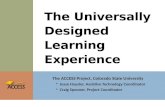 The Universally Designed Learning Experience
