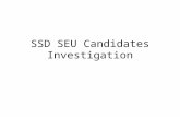 SSD SEU  Candidates Investigation