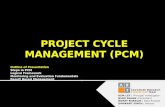 PROJECT CYCLE MANAGEMENT (PCM)