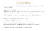 Distinct items: